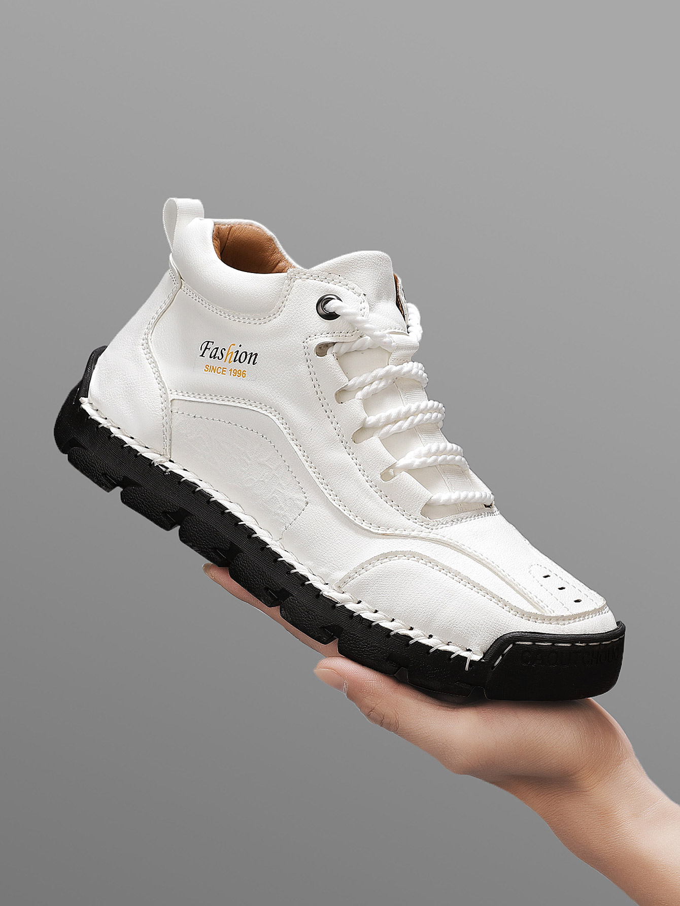 Guipure Lace Panel - Scarpe casual medie da uomo fatte