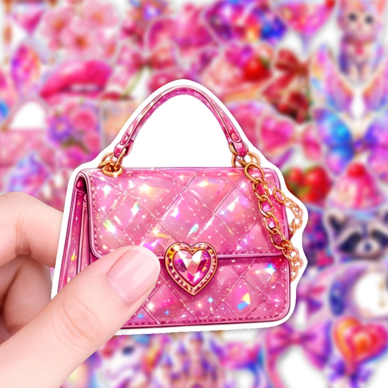 50 Pezzi Adesivi Y2K Glitterat - Glitter Vinyl Roll recensione e prezzo