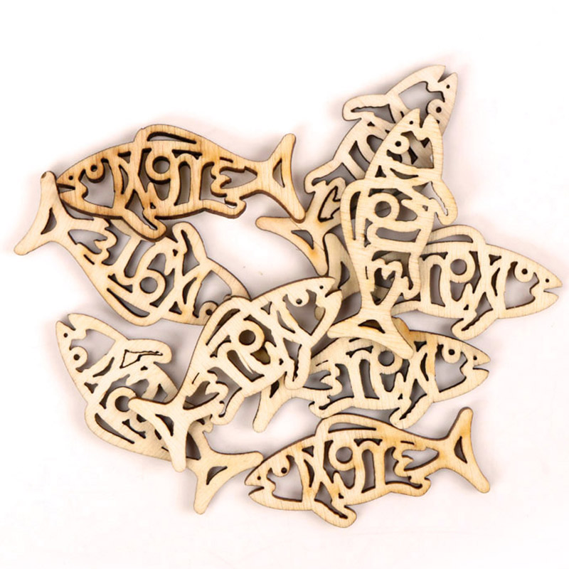 Legno carino a forma di pesce  - Embellishments For Scrapbooking recensione e prezzo