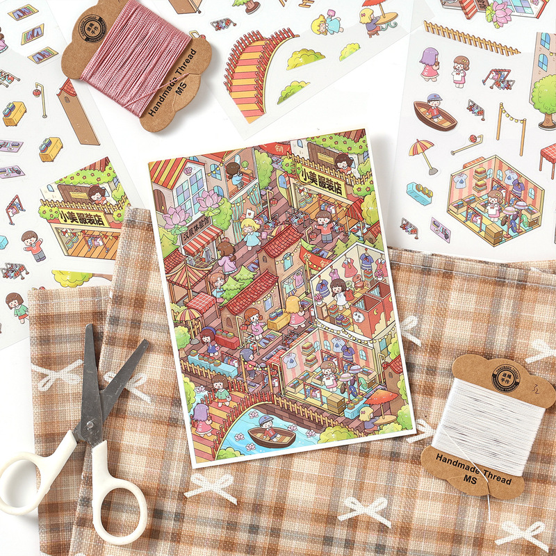 4 fogli di adesivi 3D a tema c - Embellishments For Scrapbooking recensione e prezzo